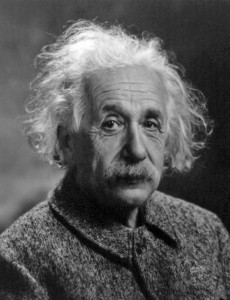 portrait of Albert Einstein