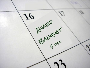 calendar page with event marked