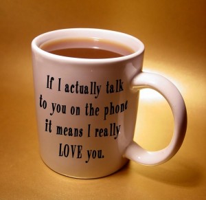 mug with introvert saying