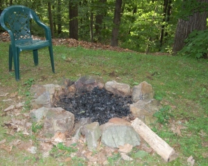 backyard fire ring