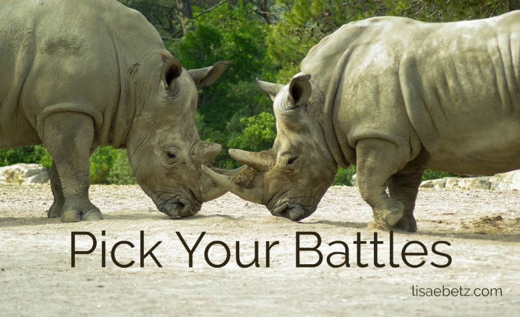 A Powerful Principle: Pick Your Battles