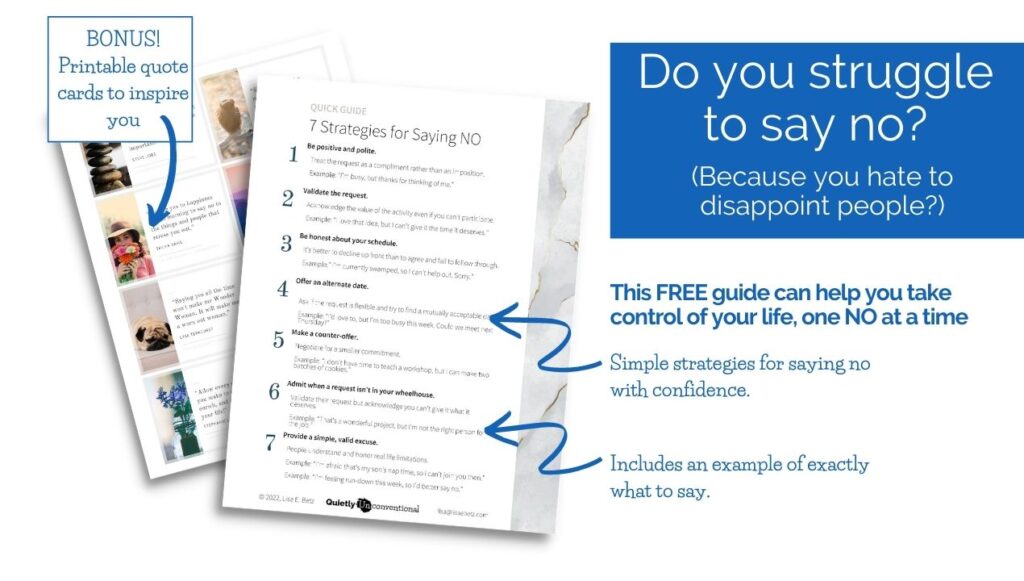 Do you struggle to say no? get the free guide
