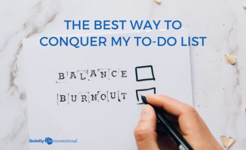 The best way to conquer my to-do list