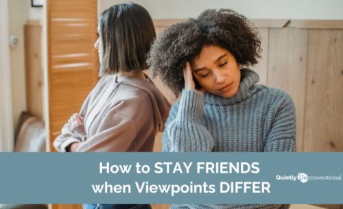 How to stay friends when viewpoints differ