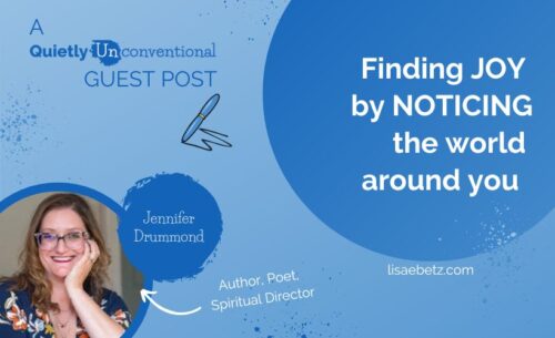 guest post on finding joy by noticing the world around you